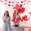Red Love Letter Balloon Set 18 inch Heart shaped Balloon Simulation Petals Valentine's Day Wedding Party Decoration