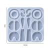 Earring Pendant Silicone Mold Epoxy Resin Jewelry Making Molds Heart Leaves Moon DIY Charms Pendant Mould Creative Jewelry Craft