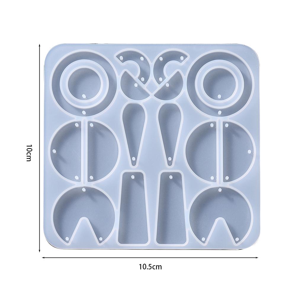 Earring Pendant Silicone Mold Epoxy Resin Jewelry Making Molds Heart Leaves Moon DIY Charms Pendant Mould Creative Jewelry Craft