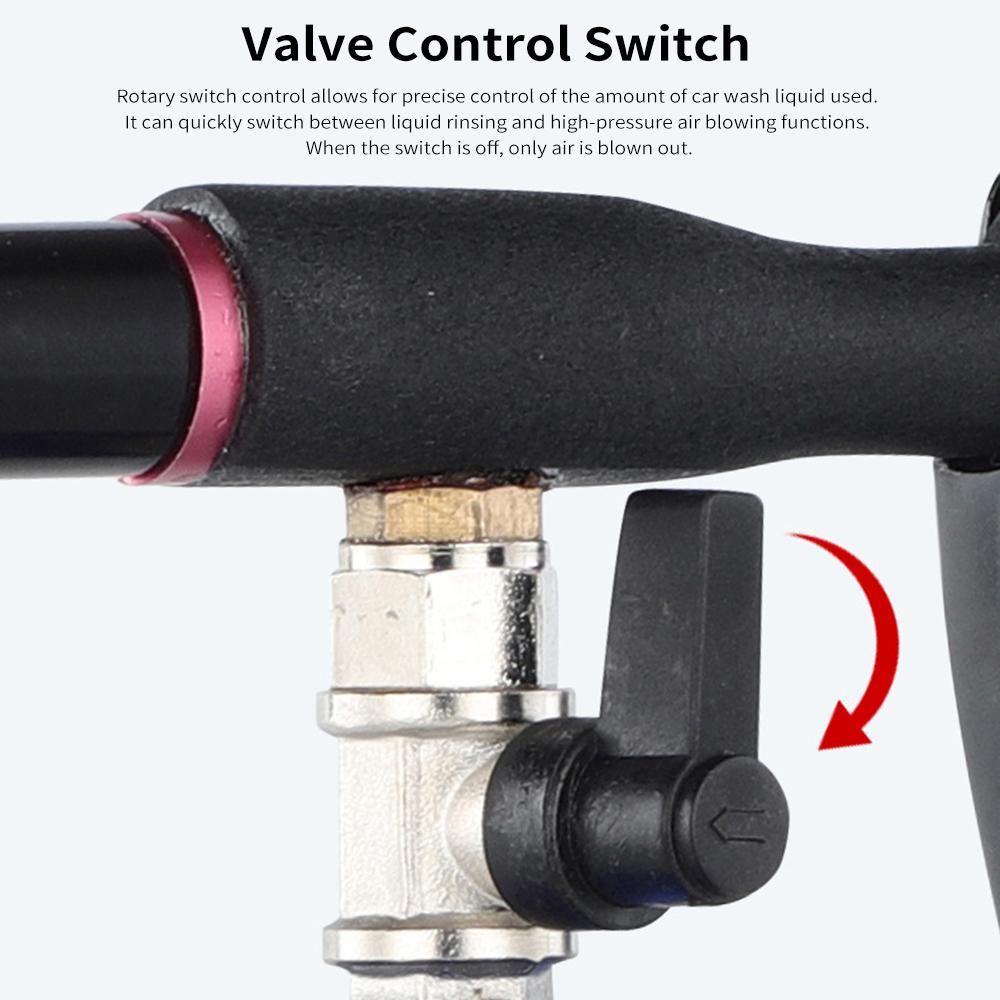 High Pressure Car Cleaning Gun Automotive Detailing Kit Interior Cleaner with Bottle for Roofs,