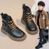 Children's Martin boots Handsome children's boots 2025 autumn and winter new velvet British boy short boots