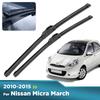 For Nissan Micra March K13 2010-2015 2011 2012 2013 2014 Wiper Front Wiper Blades Windshield Windscreen Window Brush 21"+14