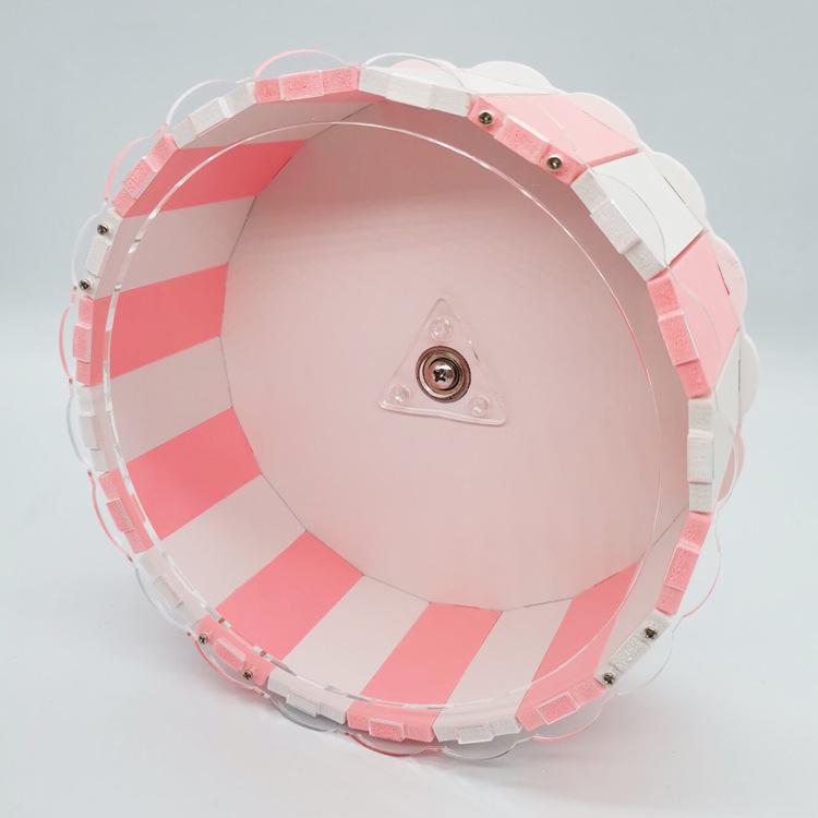 Golden Hamster Silent Running Wheel - Optional Size & Color