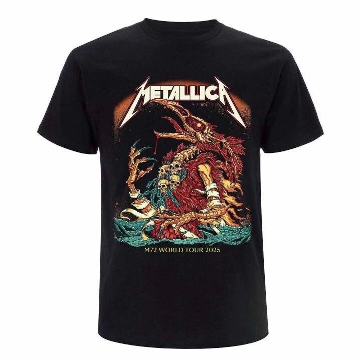 Metallica M72 Tour 2025 Blacksburg VA 2X Never Worn Black Tee Unisex T-Shirt XXXXL