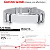 Vnox Mens Stainless Steel Custom Engrave ID Tag Bracelets Dad Gift Length Adjustable with Mesh Watch Band Jewelry Gift for Dad
