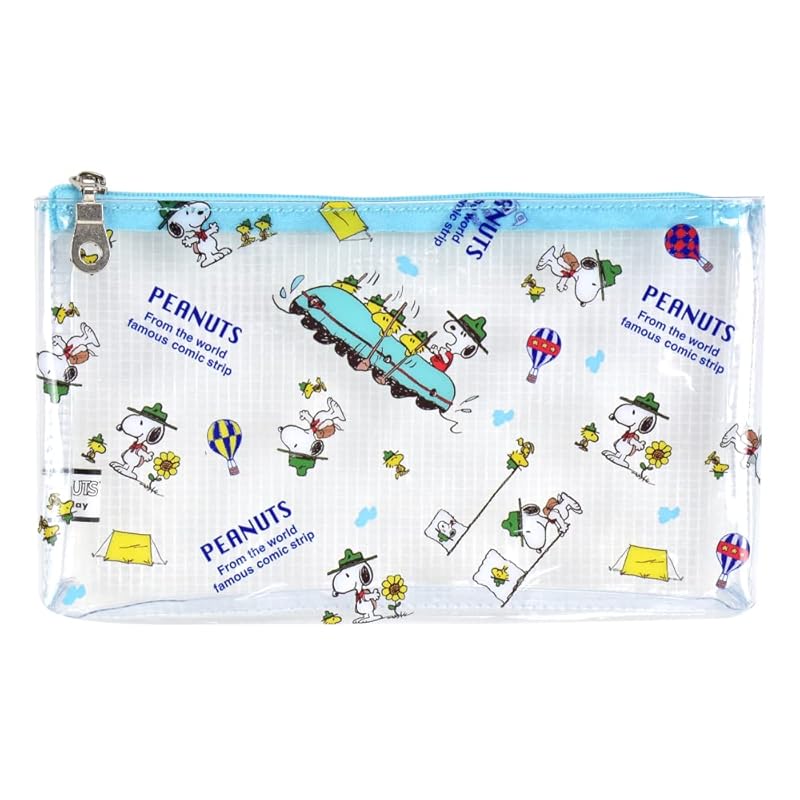 

[Snoopy] pouch clear pouch makeup bag cosmetic pouch vinyl mini small transparent clear simple snoopy0237 Flyer (SPZ-3101)