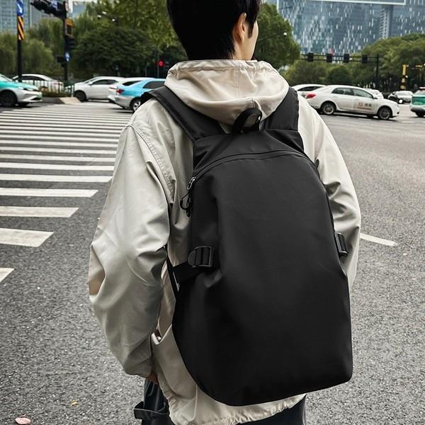 Mori Sac d'école grande capacité couleur unie Tendance masculine Version coréenne du nouveau sac à dos étudiant de campus Sac à dos ins pour femmes