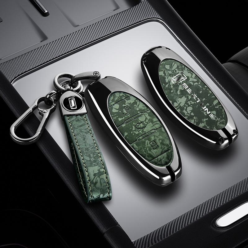 FAW Bestune T77/T99/B70/T55/T33 Car Key Case with Creative Buckle - Full Wrap Shell for Men and Women