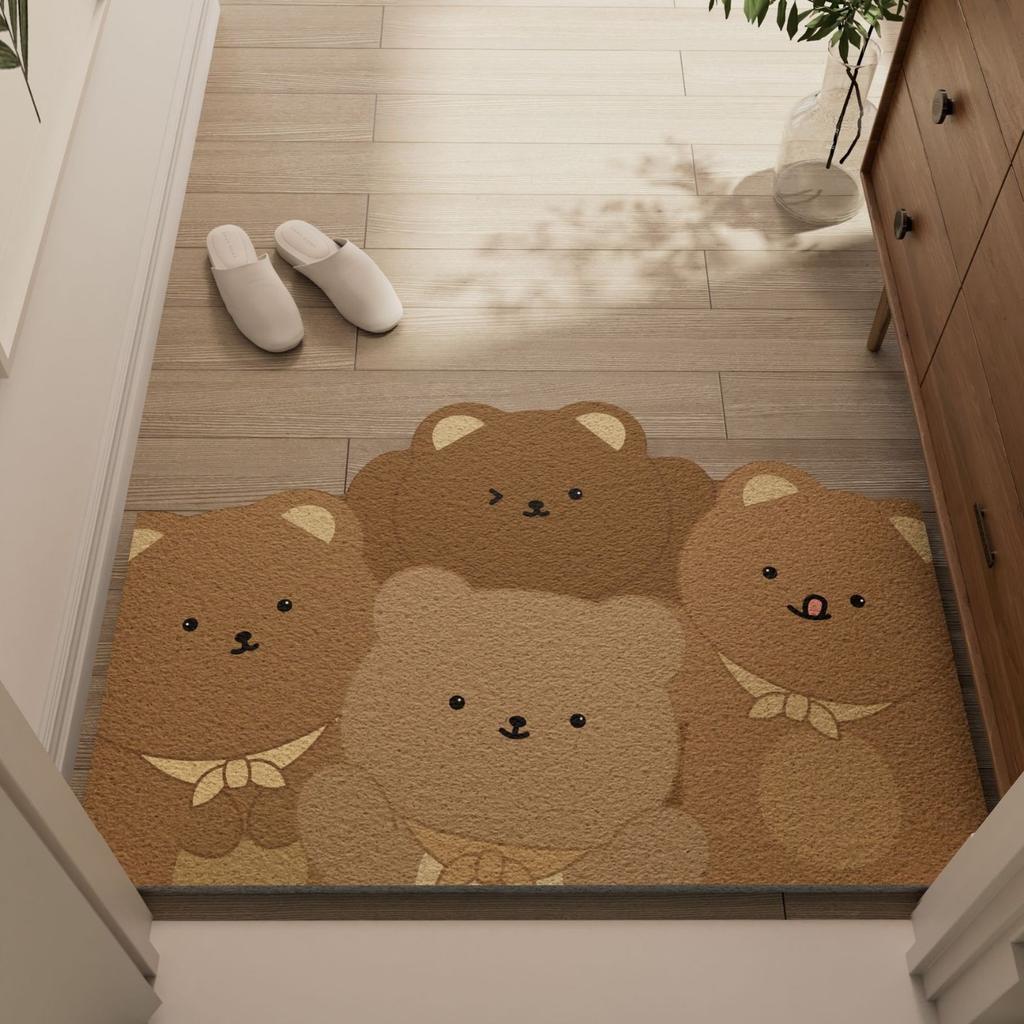 Light Luxury Home Floor Mat Door Entry Floor Mat Can Be Cut Silk Ring Floor Mat, Dirt-Resistant And Easy To Take Care Of Floor Mat Non-Slip Mat