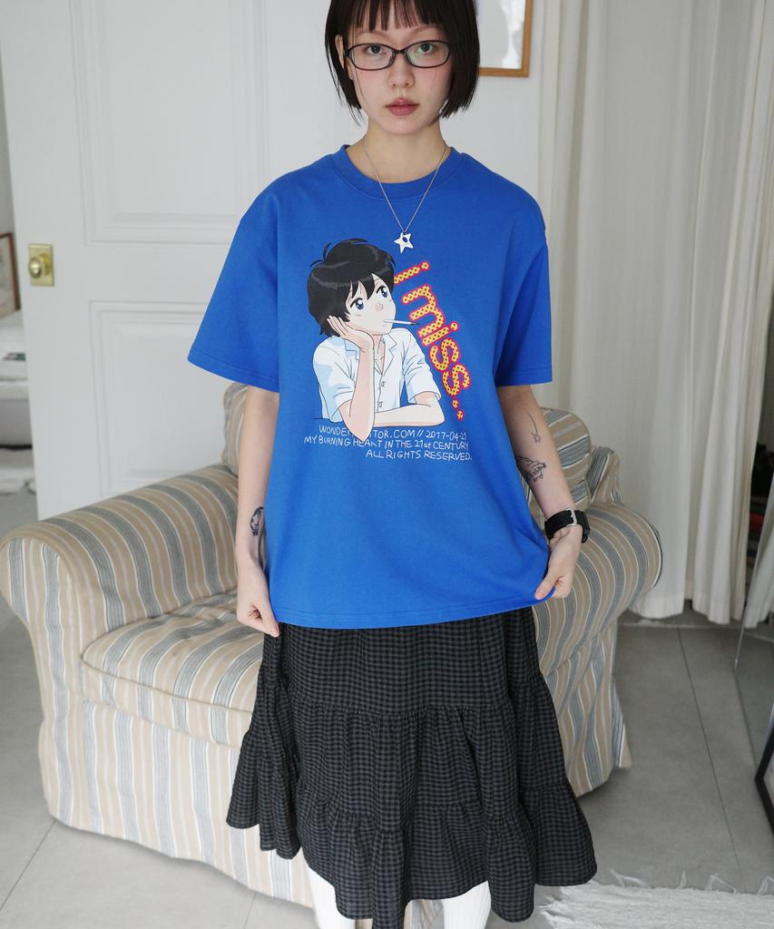Wondeobijiteo I Miss T-Shirt [Blue]