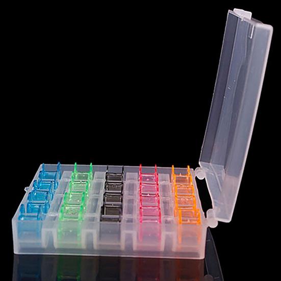 25 Stück/Box Spulen farbig, leicht aufzutragen, leere Kunststoffspulen, Nähmaschine, als Geschenk