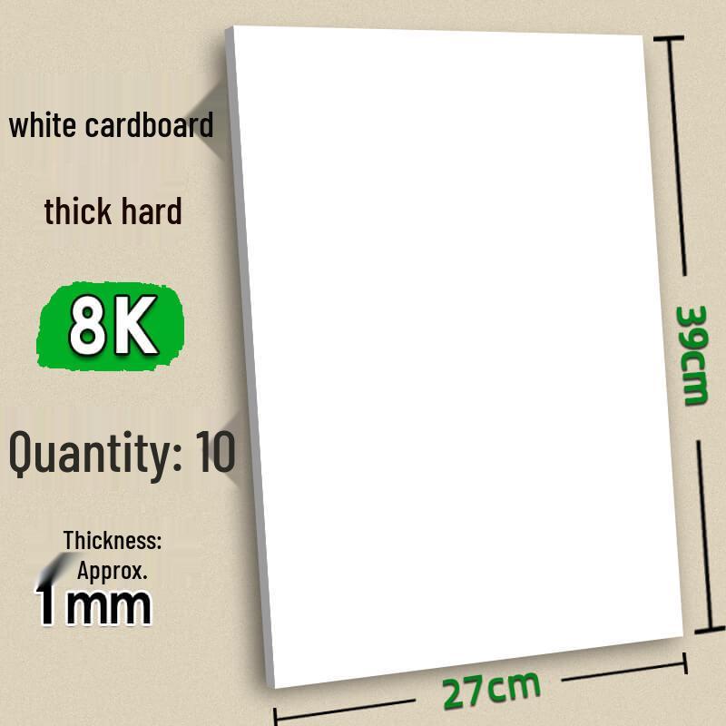 Handmade Children’s Cards: Thick White Cardstock with 4 Gray Colored Cards and Kraft Backing