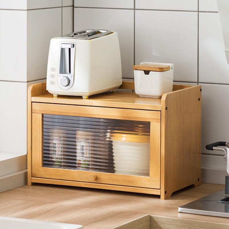 Bamboo Kitchen Countertop Storage Shelf