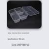 Xin Li He Disposable 3-Compartment Rectangular Meal Prep Containers