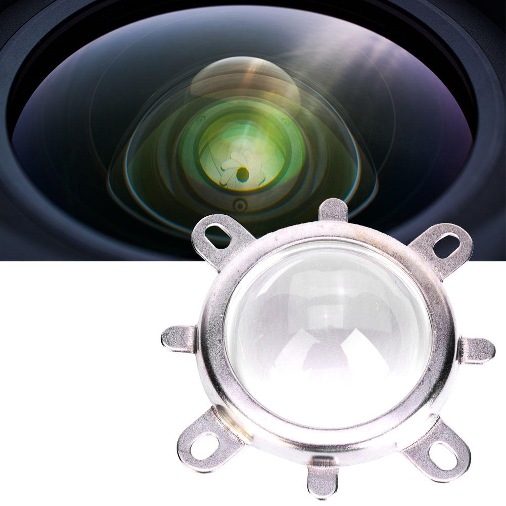 44mm Optical Glass Lens 50mm Reflector Collimator Cup Fixed Bracket for 20 100W LED Light(60 Degrees  )