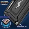 Tablet Case For iPad 10.2 (2021)/(2020)/(2019)/Pro 10.5-inch (2017) Kickstand PC + Silicone Cover with Shoulder Strap