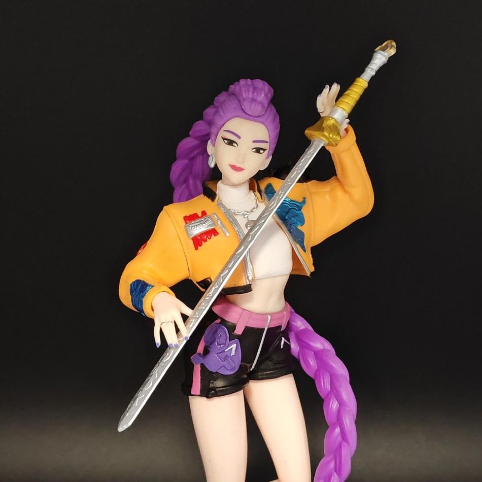 2025 NEW Anime KPop Demon Hunter Statue Toy Doll Rumi Zoey Action Figure 22cm PVC Model Desktop Ornament Toy Fans Birthday Gifts