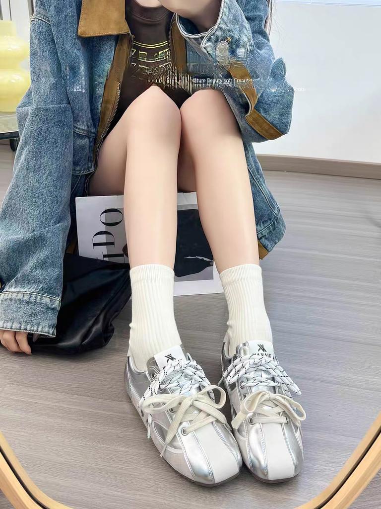 Gu Yunshu inner height increase 4cm retro German training shoes women's 2025 new sports and leisure shoes fashion Forrest Gump shoes trend