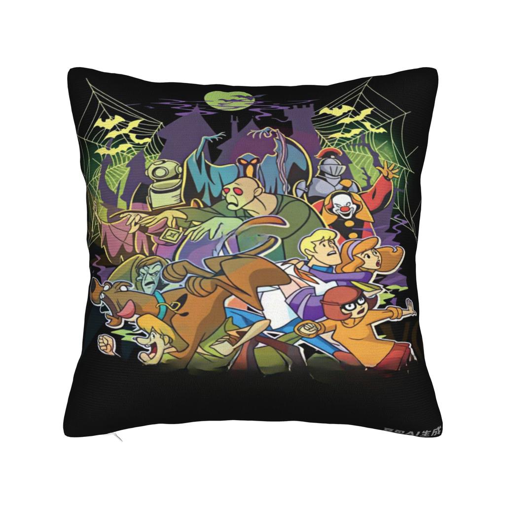 S-scooby doos Pillow Case Kawaii Pillow Cover Soft Pillowcases For Sofa Bedroom Home Decor