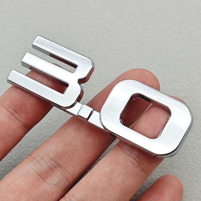 3D Metal Car Sticker Logo 1.5 1.8 2.0 2.2 2.4 2.5 2.8 3.0 T Rear Trunk Badge for Toyota Hyundai Nissan Mazda Honda Accessories DD5