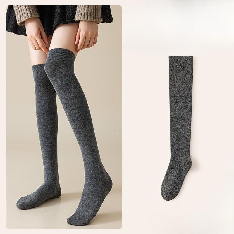 Chaussettes hautes, Chaussettes en coton, Jambes amincissantes d'automne et d'hiver pour femmes, Chaussettes longues chaudes, Chaussettes tendance, Chaussettes hautes longues amincissantes