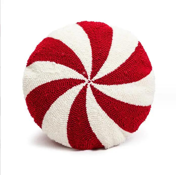 INS style pillow bedroom bedside cushion Christmas red candy doll pillowcase