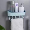 Nástěnné koupelnové police Plovoucí police Závěsný košík do sprchy Držák na šampon WC doplňky Kuchyňský stojan na koření