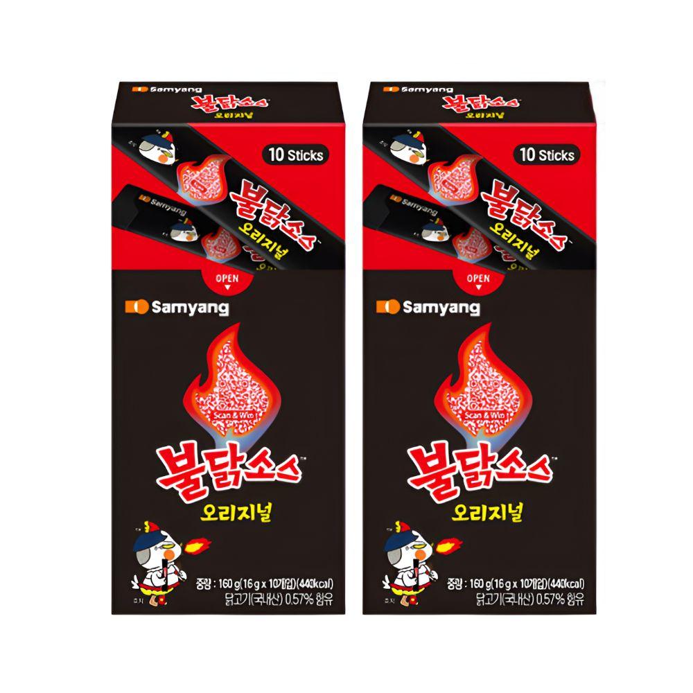 BULDAK Hot Chicken Sauce Stick 160g x2 Korean Spicy Sauce Samyang