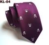 New 1200-Needle 6cm Narrow Skull Halloween Tie