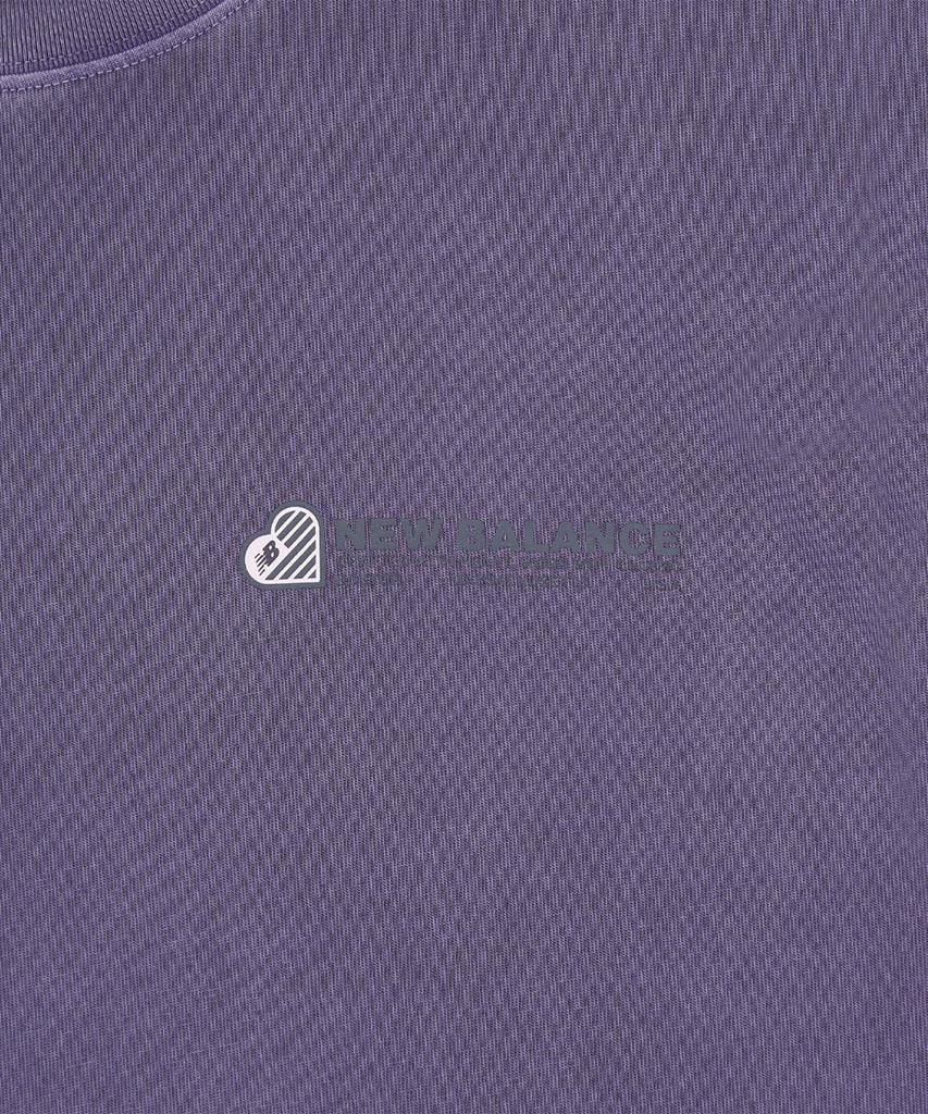 Nyuballanseu Nbneg2A073 / Uni Nb Heart Graphic Short Sleeve Tee (Dark Purple)