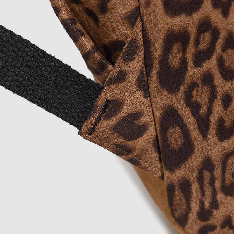 Leopard Print Backpack Student Schoolbag Lightweight Backpack