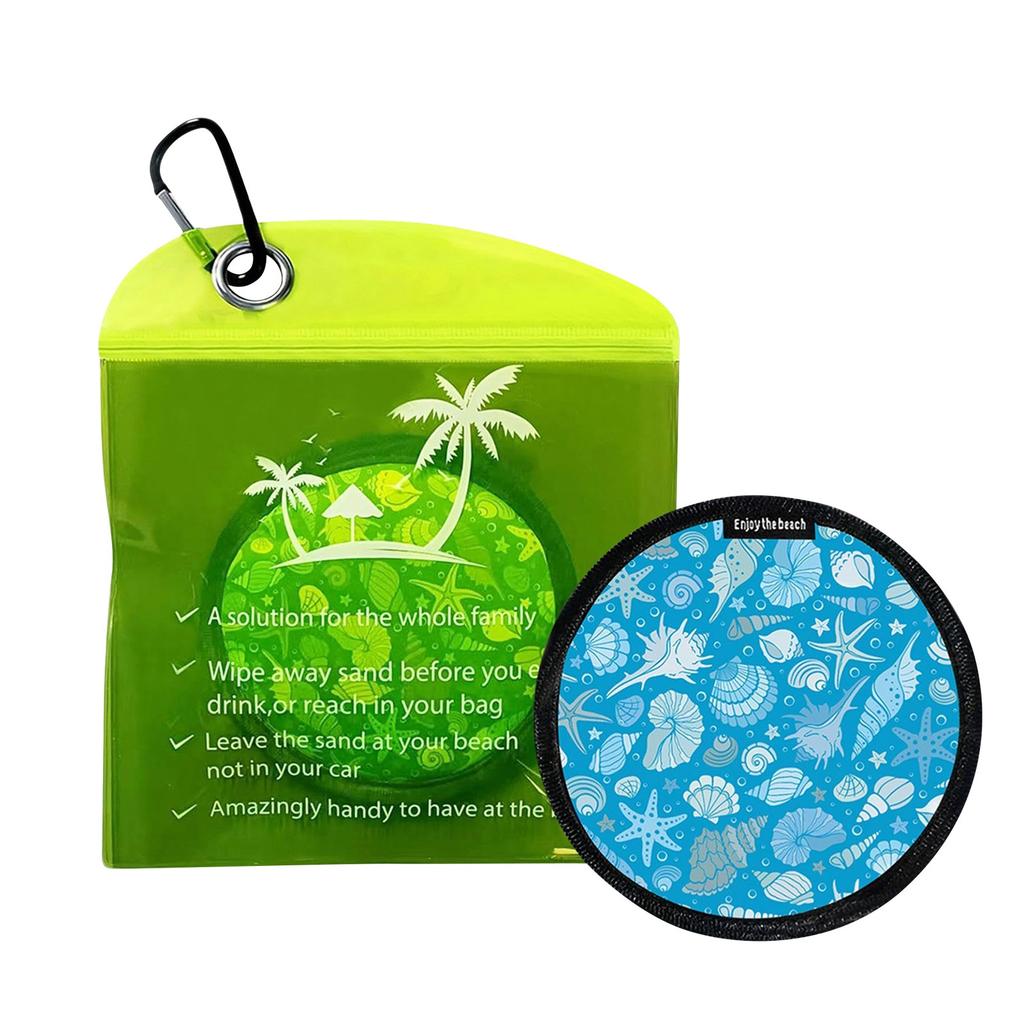 Odstraňovač písku z pláže Guma na písek Kulatá taška na odstraňování písku Nezbytnost pro letní dovolenou Plážové cestovní věci