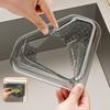Separater auslaufsicherer Spülbecken-Abflusskorb Filter Schnell Dreieckiger Lebensmittelabfall-Filterkorb Abnehmbare Öffnungsbare Bodenabdeckung Magnetisch