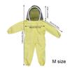 Yellow Child Beekeeping Equipment Full Body Clothes Protective Professional Gloves Veil Hat Safety Beekeeper Suit for Kids