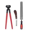 Hoof Repair Tool Kit Steel Double Sided File Hoof Trimmer Tool Kit for Horses Cattle Sheep Donkeys