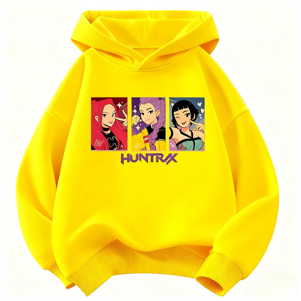 K-Pop Demon Hunter Kids Hoodie Boys and Girls Clothing Autumn and Winter Warm Fashionable Versatile Kids Hoodie
