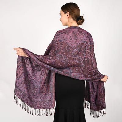 [T341] Ethnischer Stil Quasten Decke Designer Dicke Pashmina Winter Warmer Schal Wickel Kaschmir Schal Frauen Halstuch Stolen