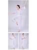 White Butterfly Dance Yoga Set: Gauze Sleeve Chiffon Costume for Women