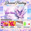 Personalized espeon Diamond Art Custom Name 5D Diamond Painting Full Drill DIY Craft