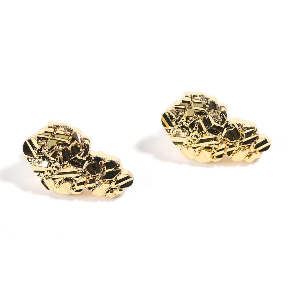 Dropshipping Hochwertige Nugget Ohrstecker mit Steckerverschluss Geschenk für Männer Frauen Unisex Goldschmuck Geschenk Zarte Alltags-Ohrstecker