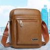 Erkek Omuz Çantası Erkek Crossbody Çanta Büyük Kapasiteli Pu Deri Çanta