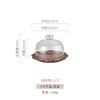 Acacia Wood Cake Plate Glass Cover Display Tray Refreshments Tray Dessert Plates Pastry Plate Fruit Dish Decorative Plates Bowl
