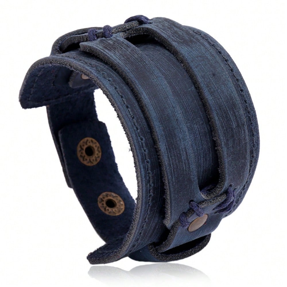 Accessoires Bracelet Style Punk Rétro Simple Multi-couches Bijoux Homme Bracelet Européen et Américain Style 3 multicolore