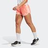 Adidas SS23 Three-Stripe Elastic Waist Sports Shorts Women Bottoms Coral-Pink HY5430