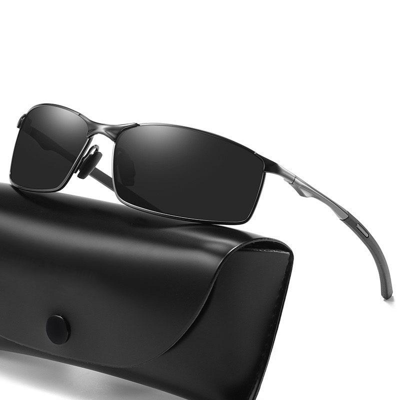 Non-Polarized Sunglasses Men Women Driving Mirror Eyeglasses Metal Frame Business Eyewear Men's Decorative Glasses