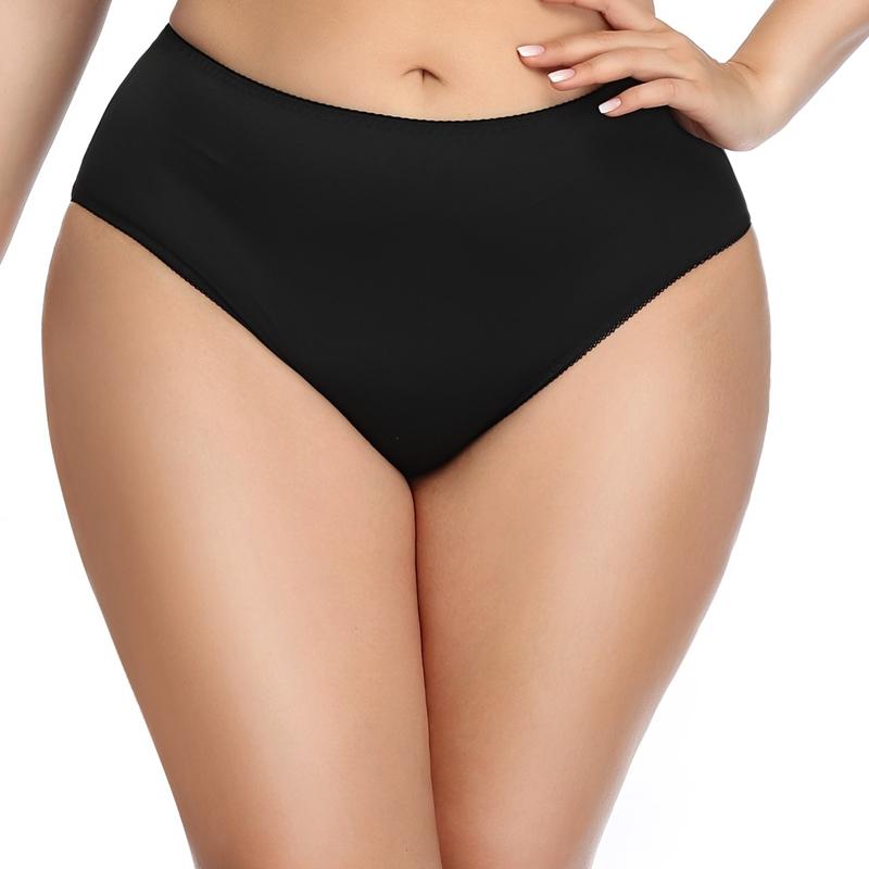 Women Plus Size Panty Comfort Thin Underwear Seamless Simple Plain Panties Briefs 0Xl 1Xl 2Xl 3Xl 4Xl 5Xl
