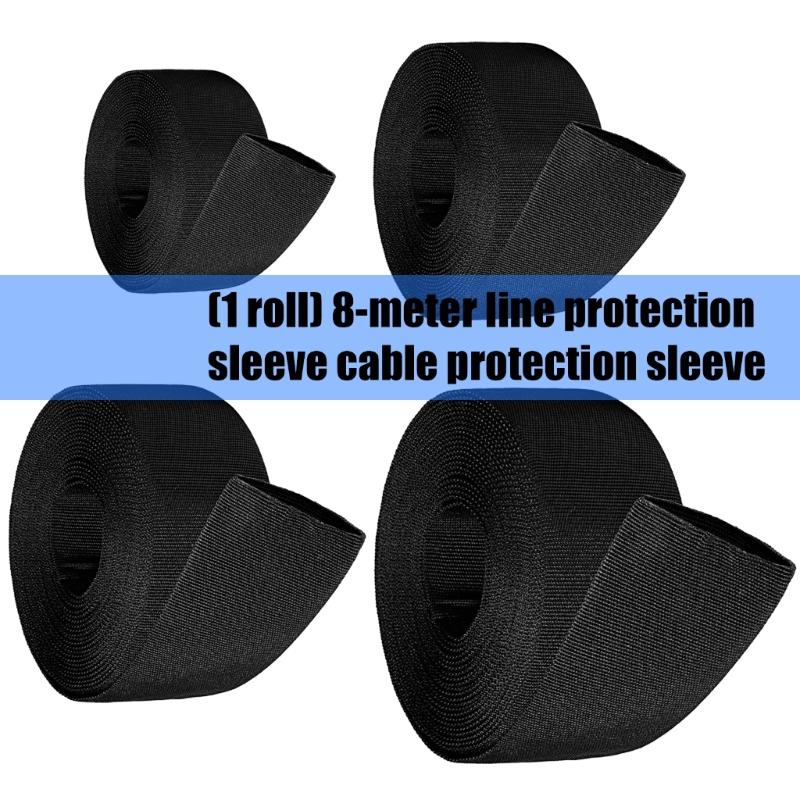 Manșon Protector Furtun Hidraulic din Nailon Conducte de Protecție pentru Cabluri Electrice Casnice Protector Cablu Troliu Ușor de Utilizat