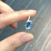 Blue Series Simple Fashion Exquisite Ring Light Luxury Fresh Classic Square Gem Rings for Women Suitable for Daily Jewelry Gifts