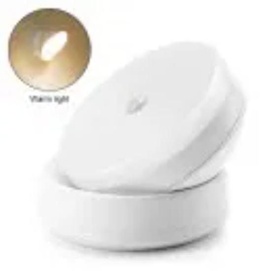 

Вращающийся на 360 градусов PIR датчик движения, светодиодный ночник, настенные светильники, перезаряжаемый светильник под шкафом, беспроводной ночник для шкафа