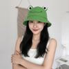 Sun Protection Women Bucket Hat Frog Shaped Fishing Cap Cute Sunscreen Hat  Outdoor